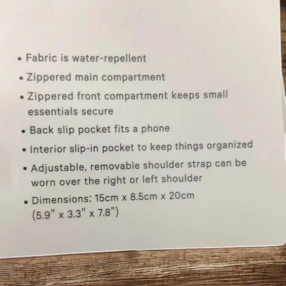 lululemon athletica Black Mini Bag with Gold Accents - Picture 2 of 7